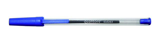 Balpen Quantore Stick blauw medium