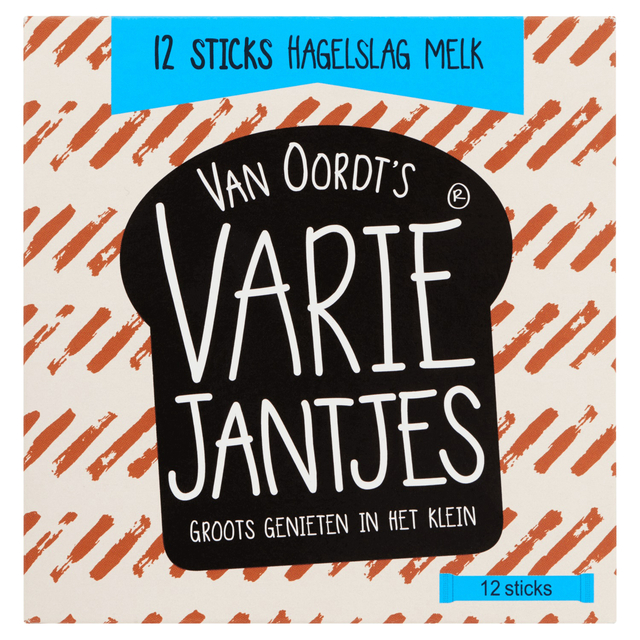 Hagelslag van Oordt VarieJantjes melk 12x10gr