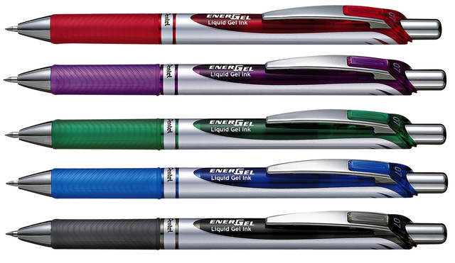 Gelschrijver Pentel BL77 Energel medium zwart