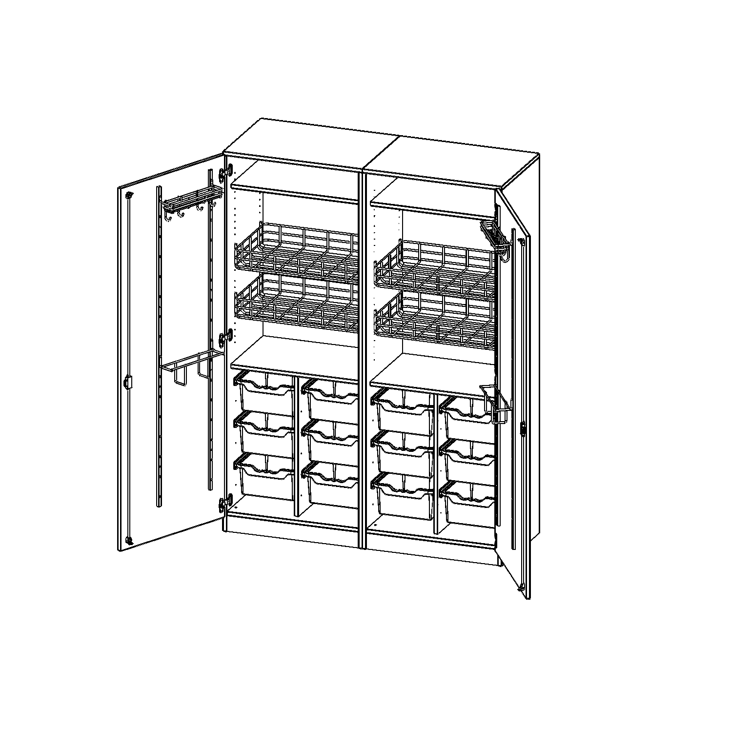 Sportkast, 5 maphoogtes - evo180 serie