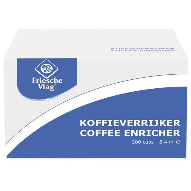 Koffiemelk Friesche Vlag aluminium cupjes 9gr 200 stuks