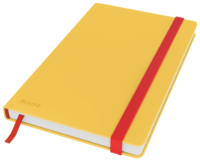 Notitieboek Leitz Cosy A5 160blz 100gr lijn geel