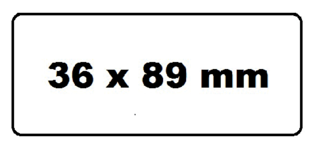 Labeletiket Quantore 99012 36x89mm adres wit 2 rollen