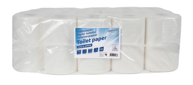 Toiletpapier Cleaninq 2-laags 400vel extra wit