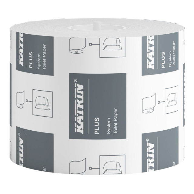 Toiletpapier Katrin Plus systeemrol 2-laags 96m wit 66940