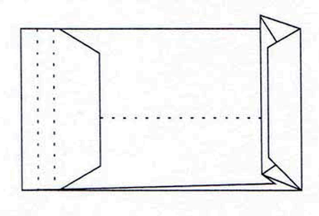 Envelop Quantore monsterzak 229x324x38mm zelfklevendevend wit 10 stuks