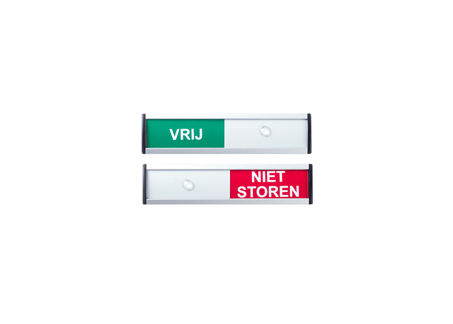 Infobord vrij/niet storen 125x30mm