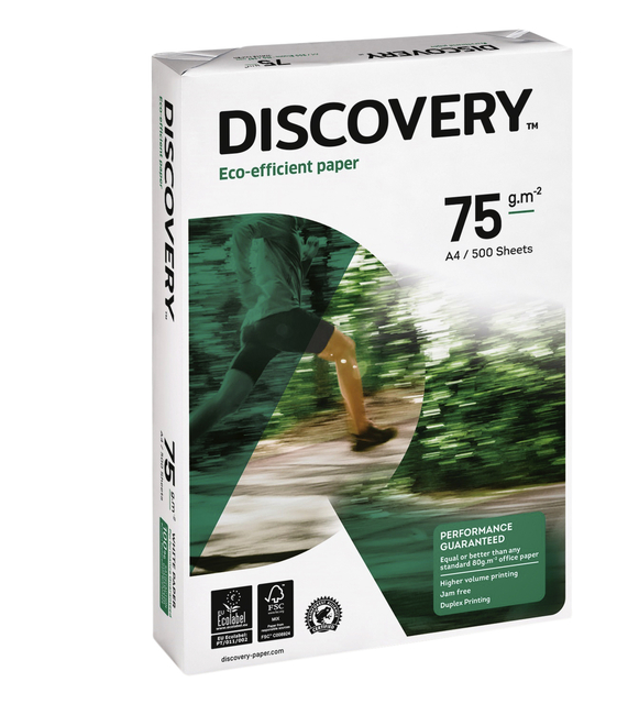 Kopieerpapier Discovery A4 75gr wit 500 vel