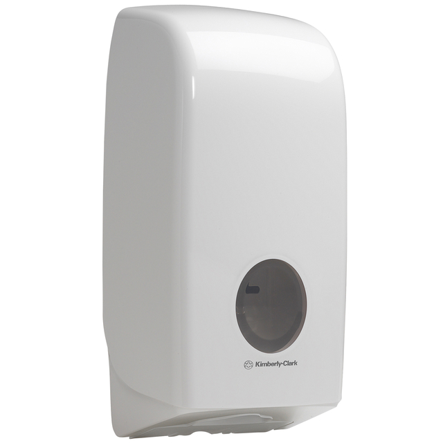 Toiletpapierdispenser Kimberly Clark Aquarius gevouwen wit 6946