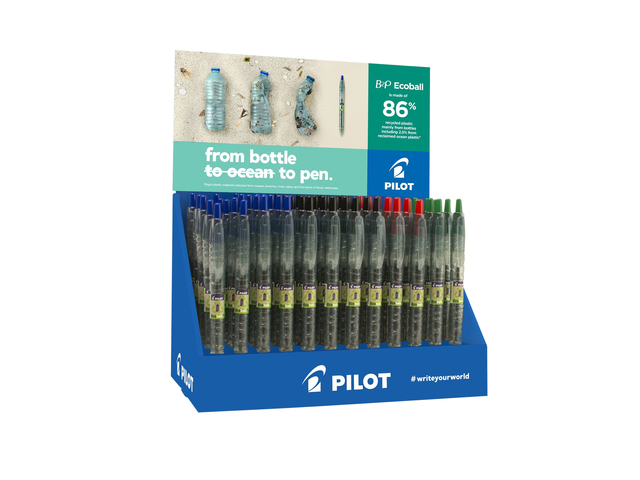 Balpen PILOT Begreen B2P EcoBall medium assorti