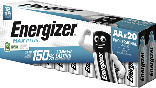 Batterij Energizer Max Plus 20xAA alkaline