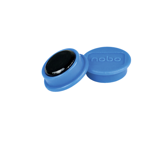 Magneet Nobo 24mm 600gr blauw 10stuks