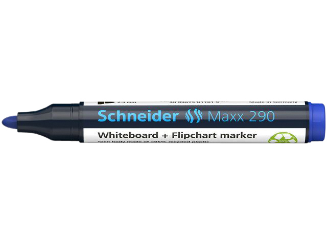 Viltstift Schneider Maxx 290 whiteboard rond 2-3mm assorti doos à 3+1 gratis