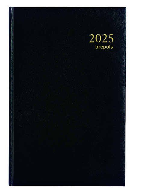 Agenda 2025 Brepols Saturnus Lima 7dagen/2pagina's zwart