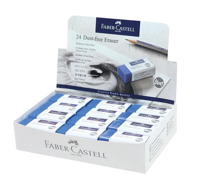 Gum Faber-Castell stofvrij blauw