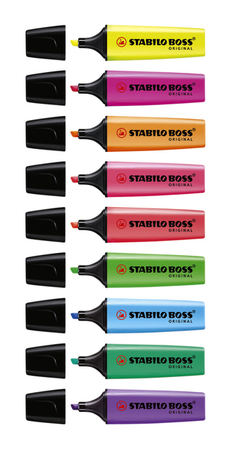 Markeerstift STABILO BOSS Original 70/8 assorti etui à 8 stuks