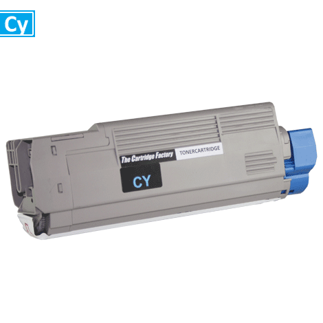 Huismerk toner - Oki (Cartridge) 43865723 compatibel, cyaan