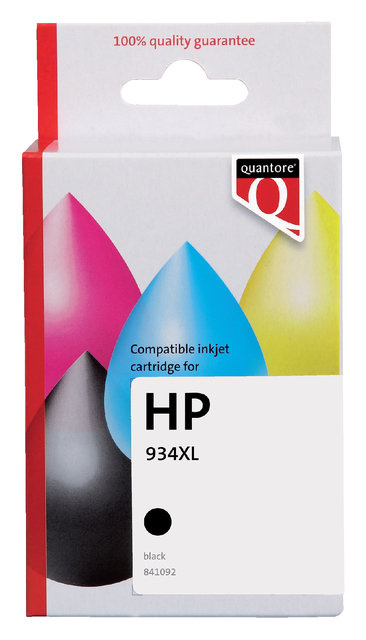 Inktcartridge Quantore alternatief tbv HP C2P23AE 934XL zwart