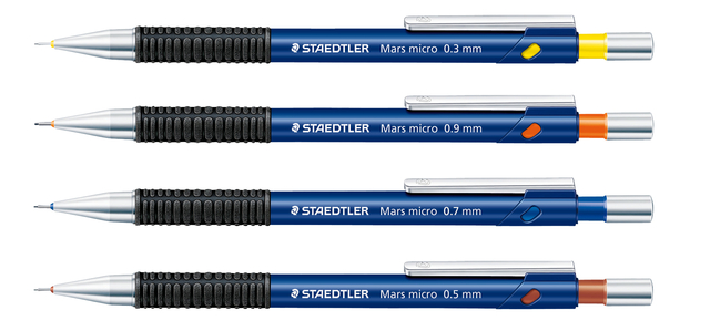 Potloodstift Staedtler Mars Carbon Micro 0.7mm HB blister 2 stuks