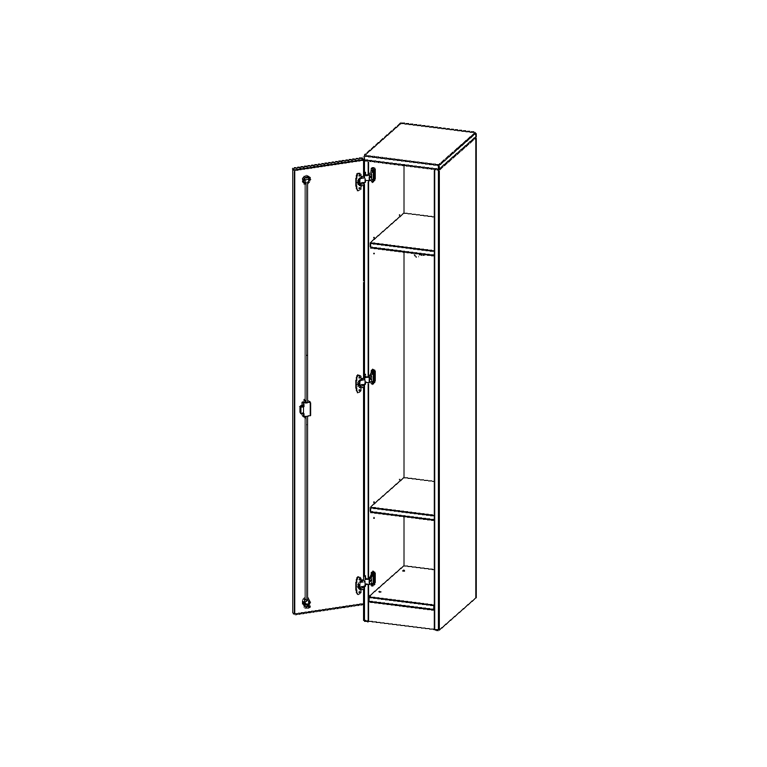 Lockerkast, 5 maphoogtes - Serie evo180