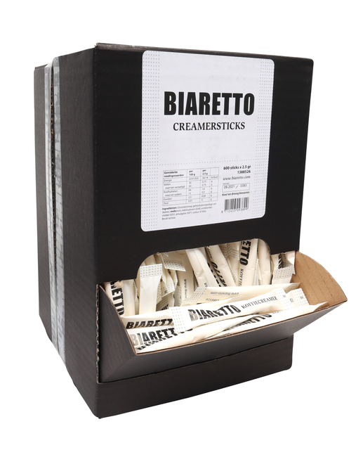 Koffiecreamer Biaretto sticks 2,5 gram 600 stuks