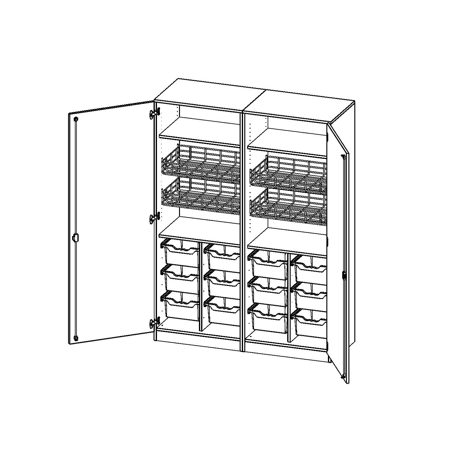 Sportkast, 5 maphoogtes - evo180 serie