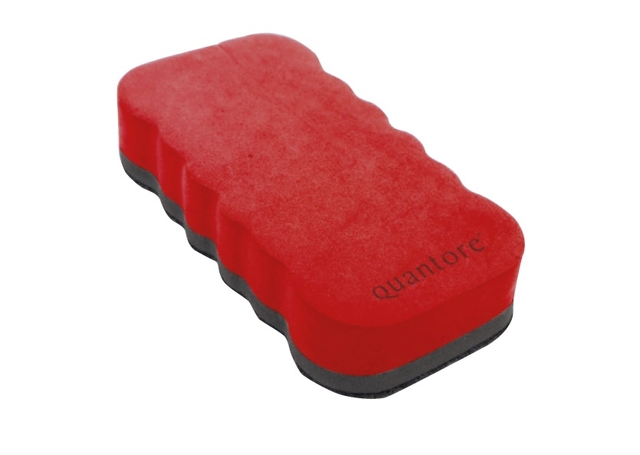 Whiteboardwisser Quantore magnetisch rood