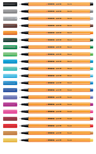 Fineliner STABILO point 88/54 fijn oranje