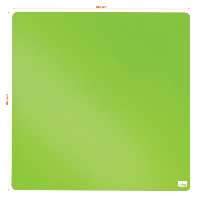 Whiteboard Nobo tegel 36x36cm groen magnetisch