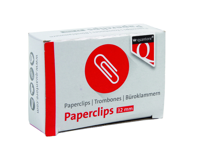 Paperclip Quantore R2 32mm kort 100 stuks