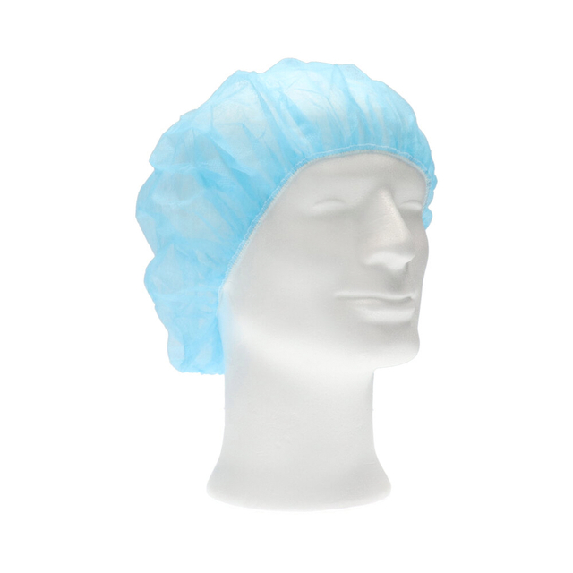 Haarnet CMT bouffant non-woven M 50cm PP blauw 100 stuks