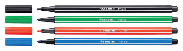 Viltstift STABILO Pen 68/41 medium ultramarijn blauw