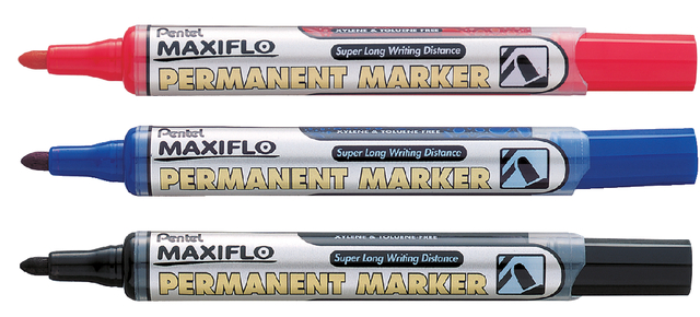 Viltstift Pentel NLF50 Maxiflo rond 1mm blauw