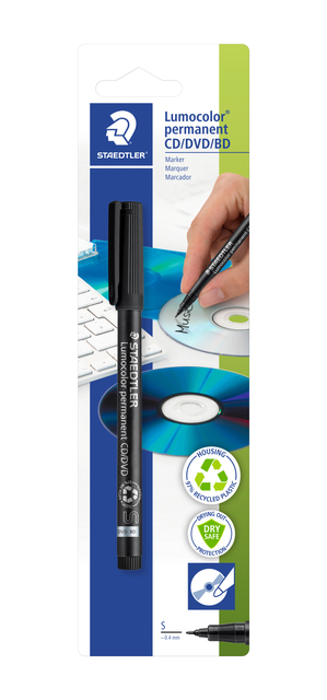 Cd marker Staedtler zwart 0.4mm