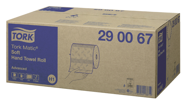 Handdoekrol Tork H1 Matic Advanced 2-laags 150m wit 290067