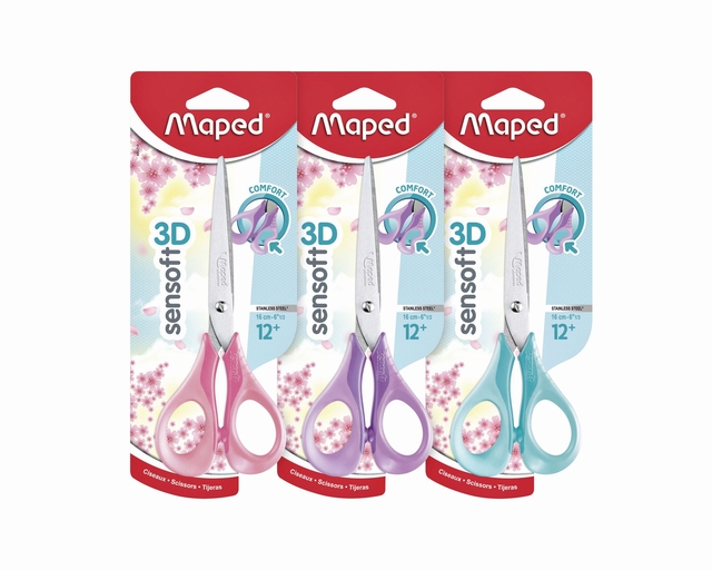 Schaar Maped Sensoft 16cm pastel assorti