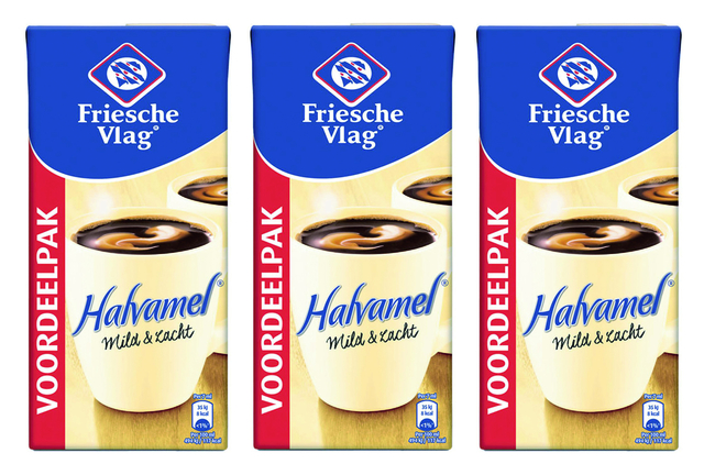 Koffiemelk Friesche Vlag halvamel 930ml