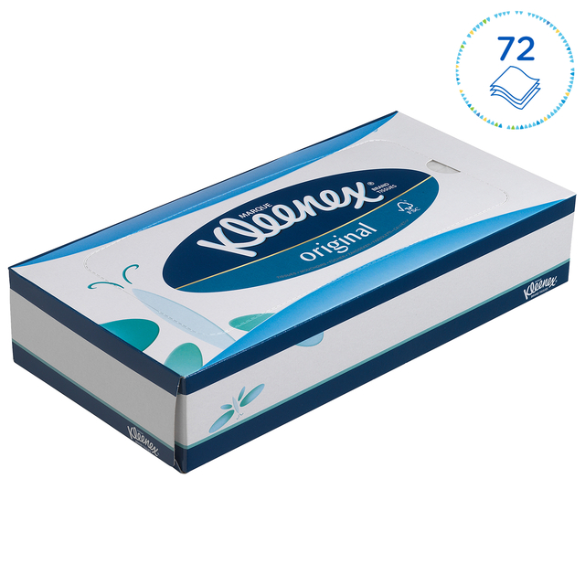 Facial tissues Kleenex 3-laags 72 vel wit 8824