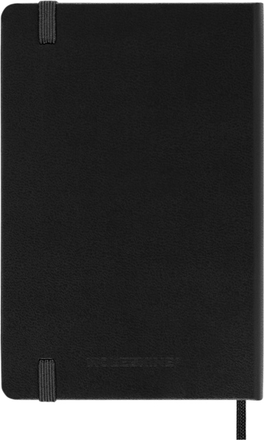 Notitieboek Moleskine pocket 90x140mm ruit 5x5mm hard cover zwart