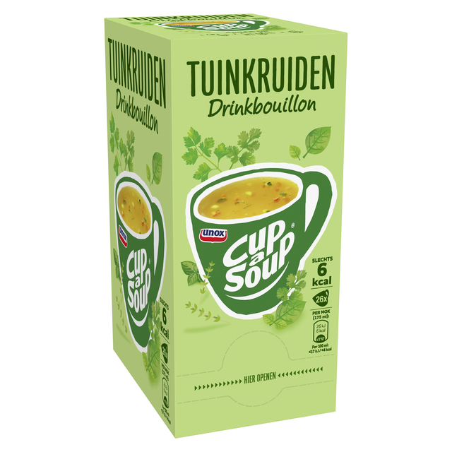 Cup-a-Soup Unox heldere bouillon tuinkruiden 26x175ml