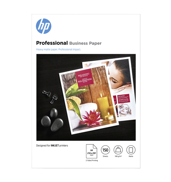 Inkjetpapier HP 7MV79A A4 mat 180gr 150 vel