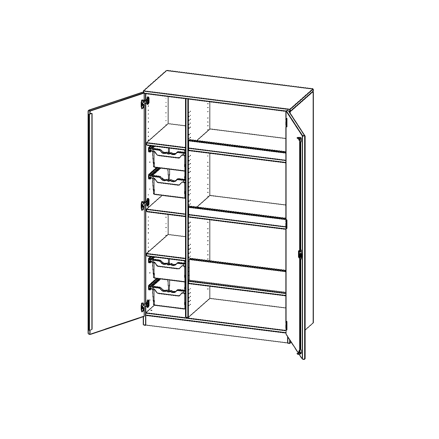 Sportkast, 5 maphoogtes - evo180 serie