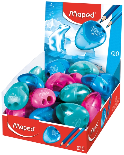 Puntenslijper Maped Igloo 2gaats display á 30 stuks assorti