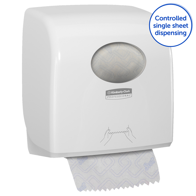 Handdoekroldispenser Kimberly Clark Aquarius Slimroll wit 7955