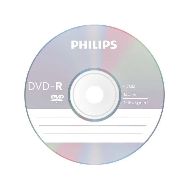 DVD-R Philips 4.7GB 16x SP 25 stuks