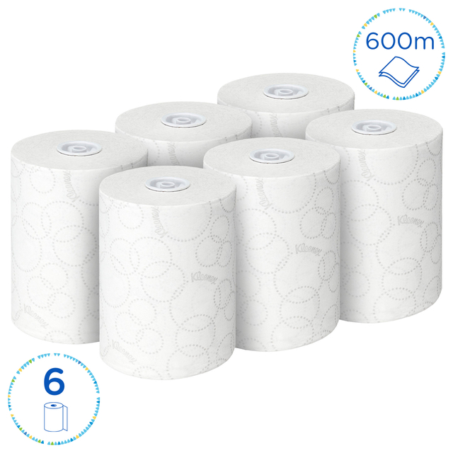 Handdoekrol Kleenex Ultra Slimroll 2-laags 100m wit 6781