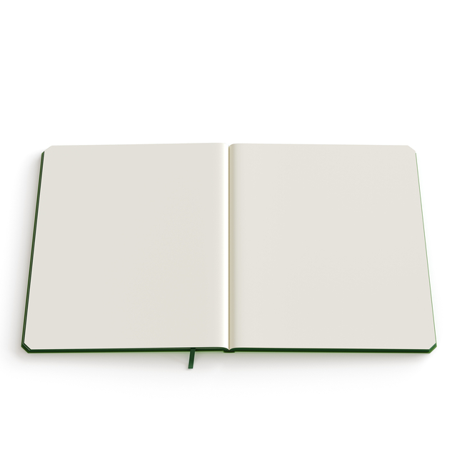 Notitieboek de KEMPEN Silence 171x220mm blanco 192 pagina's 90gr donkerblauw