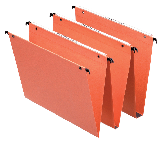 Hangmap Esselte Orgarex dual verticaal 345x245x30mm oranje