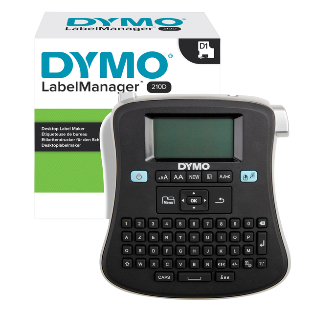 Labelprinter Dymo LabelManager 210D+ draagbaar azerty 12mm zwart