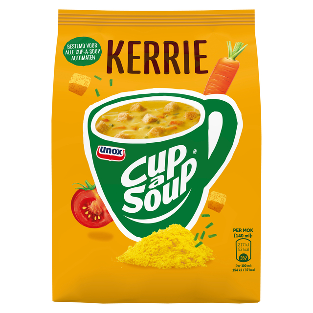 Cup-a-Soup Unox machinezak kerrie 140ml